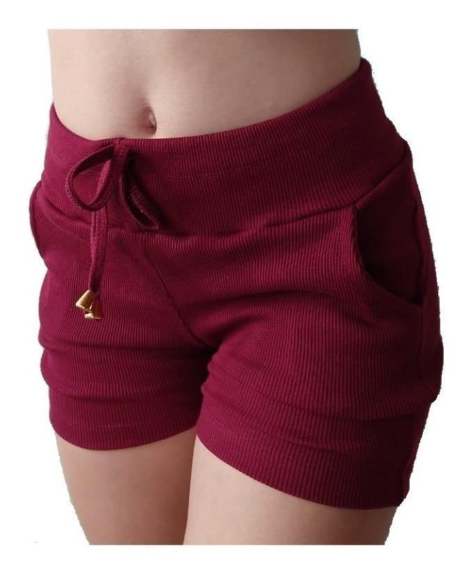 Short Feminino em algorão tecido importado